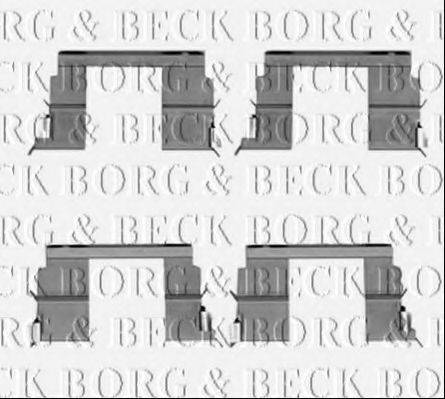 BORG & BECK BBK1317 Комплектуючі, колодки дискового гальма
