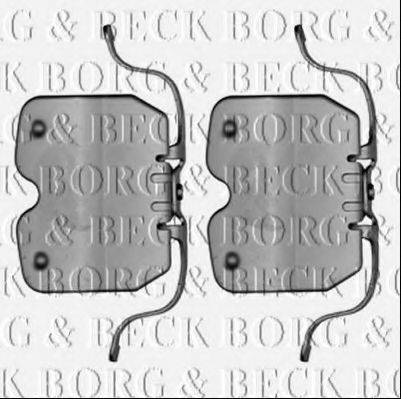 BORG & BECK BBK1335 Комплектуючі, колодки дискового гальма