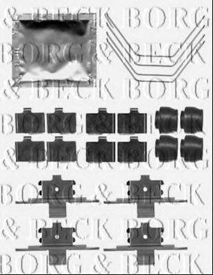 BORG & BECK BBK1341 Комплектуючі, колодки дискового гальма