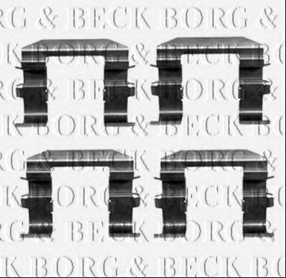 BORG & BECK BBK1378 Комплектуючі, колодки дискового гальма