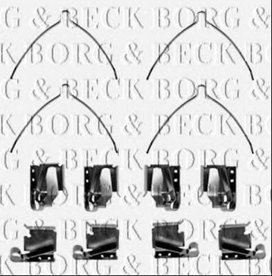 BORG & BECK BBK1454 Комплектуючі, колодки дискового гальма