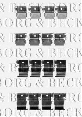 BORG & BECK BBK1493 Комплектуючі, колодки дискового гальма