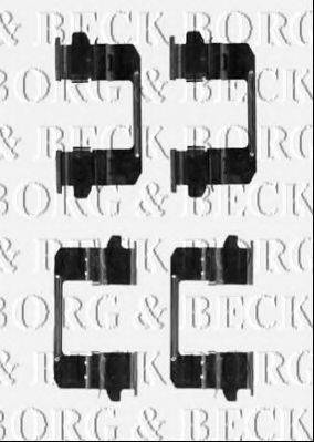 BORG & BECK BBK1514 Комплектуючі, колодки дискового гальма