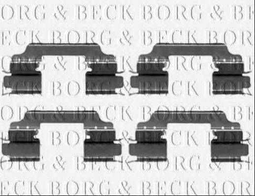 BORG & BECK BBK1534 Комплектуючі, колодки дискового гальма