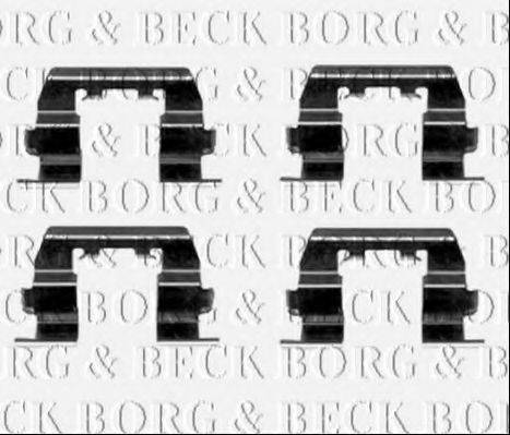 BORG & BECK BBK1535 Комплектуючі, колодки дискового гальма