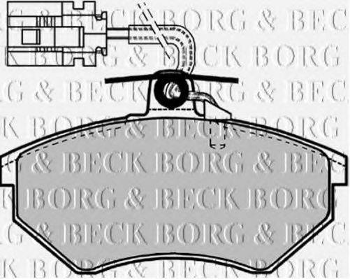 BORG & BECK BBP1127 Комплект гальмівних колодок, дискове гальмо