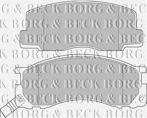 BORG & BECK BBP1131 Комплект гальмівних колодок, дискове гальмо