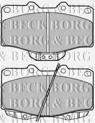 BORG & BECK BBP1136 Комплект гальмівних колодок, дискове гальмо