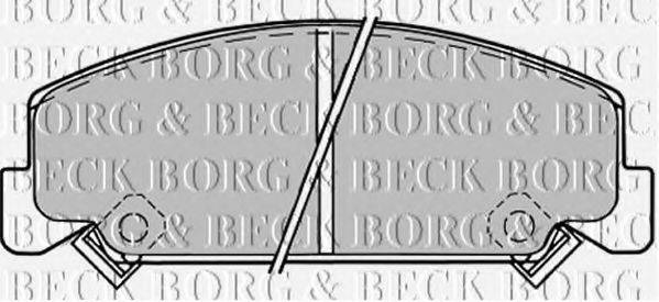 BORG & BECK BBP1176 Комплект гальмівних колодок, дискове гальмо