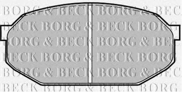 BORG & BECK BBP1205 Комплект гальмівних колодок, дискове гальмо