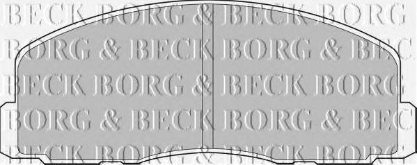 BORG & BECK BBP1262 Комплект гальмівних колодок, дискове гальмо
