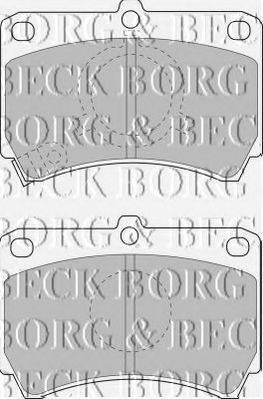BORG & BECK BBP1269 Комплект гальмівних колодок, дискове гальмо
