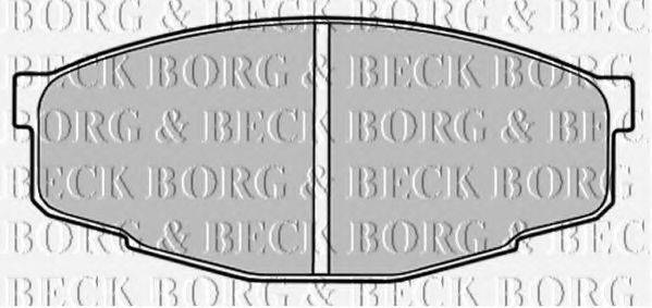 BORG & BECK BBP1285 Комплект гальмівних колодок, дискове гальмо