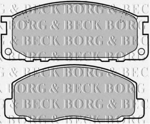 BORG & BECK BBP1372 Комплект гальмівних колодок, дискове гальмо