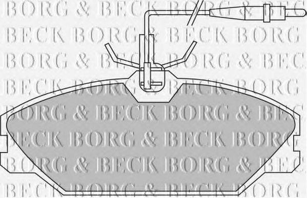 BORG & BECK BBP1466 Комплект гальмівних колодок, дискове гальмо