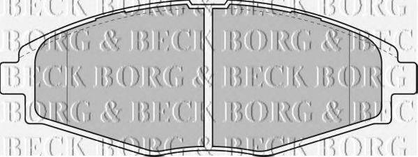 BORG & BECK BBP1649 Комплект гальмівних колодок, дискове гальмо