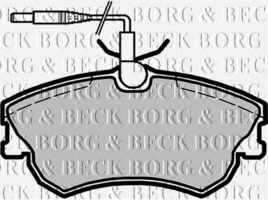 BORG & BECK BBP1675 Комплект гальмівних колодок, дискове гальмо