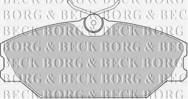 BORG & BECK BBP1708 Комплект гальмівних колодок, дискове гальмо