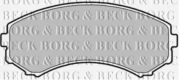 BORG & BECK BBP1757 Комплект гальмівних колодок, дискове гальмо