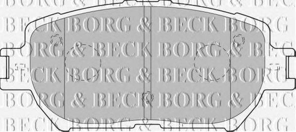 BORG & BECK BBP1833 Комплект гальмівних колодок, дискове гальмо