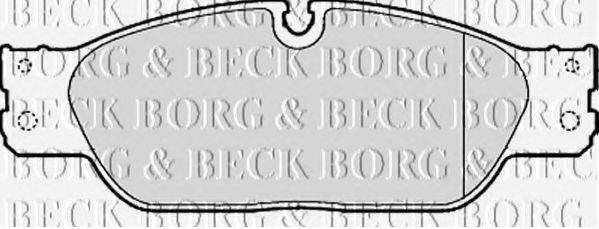 BORG & BECK BBP1869 Комплект гальмівних колодок, дискове гальмо