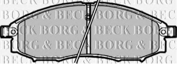 BORG & BECK BBP1882 Комплект гальмівних колодок, дискове гальмо