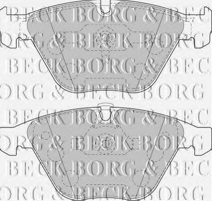 BORG & BECK BBP1894 Комплект гальмівних колодок, дискове гальмо