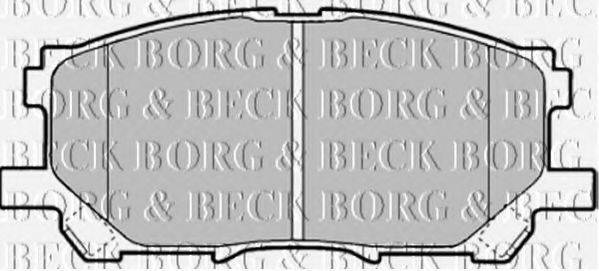 BORG & BECK BBP1901 Комплект гальмівних колодок, дискове гальмо