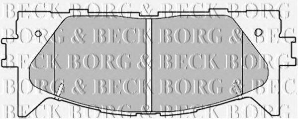 BORG & BECK BBP2026 Комплект гальмівних колодок, дискове гальмо
