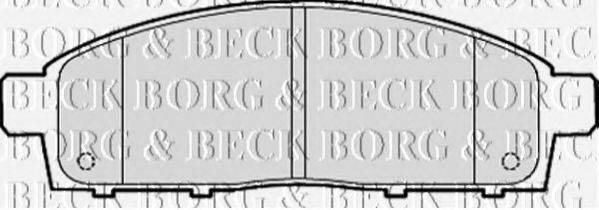 BORG & BECK BBP2054 Комплект гальмівних колодок, дискове гальмо