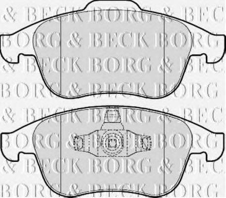 BORG & BECK BBP2057 Комплект гальмівних колодок, дискове гальмо