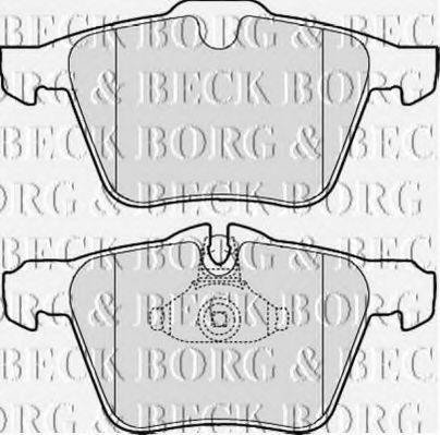 BORG & BECK BBP2058 Комплект гальмівних колодок, дискове гальмо