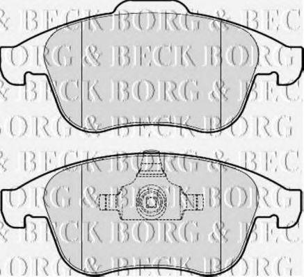 BORG & BECK BBP2059 Комплект гальмівних колодок, дискове гальмо