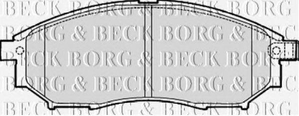 BORG & BECK BBP2060 Комплект гальмівних колодок, дискове гальмо