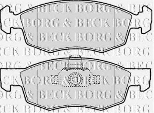 BORG & BECK BBP2067 Комплект гальмівних колодок, дискове гальмо