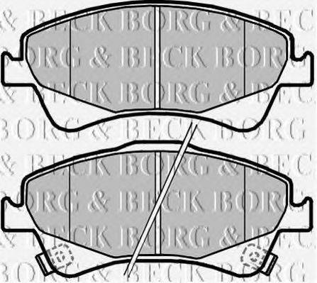 BORG & BECK BBP2080 Комплект гальмівних колодок, дискове гальмо