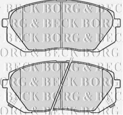 BORG & BECK BBP2081 Комплект гальмівних колодок, дискове гальмо