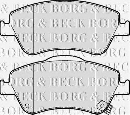 BORG & BECK BBP2083 Комплект гальмівних колодок, дискове гальмо