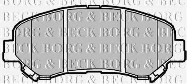 BORG & BECK BBP2084 Комплект гальмівних колодок, дискове гальмо