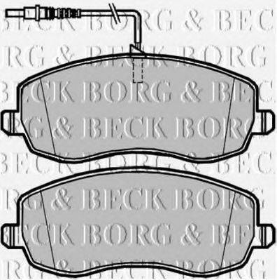 BORG & BECK BBP2105 Комплект гальмівних колодок, дискове гальмо