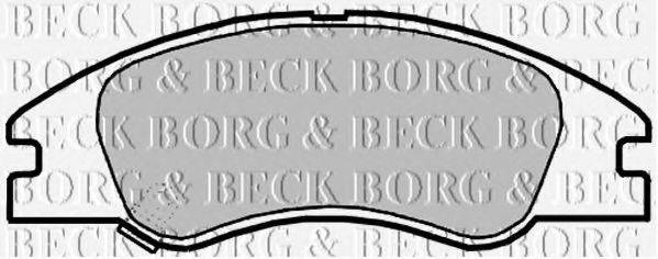 BORG & BECK BBP2140 Комплект гальмівних колодок, дискове гальмо