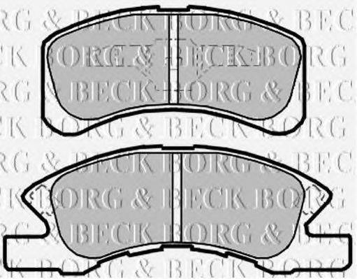 BORG & BECK BBP2141 Комплект гальмівних колодок, дискове гальмо