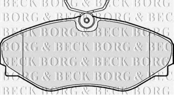 BORG & BECK BBP2150 Комплект гальмівних колодок, дискове гальмо