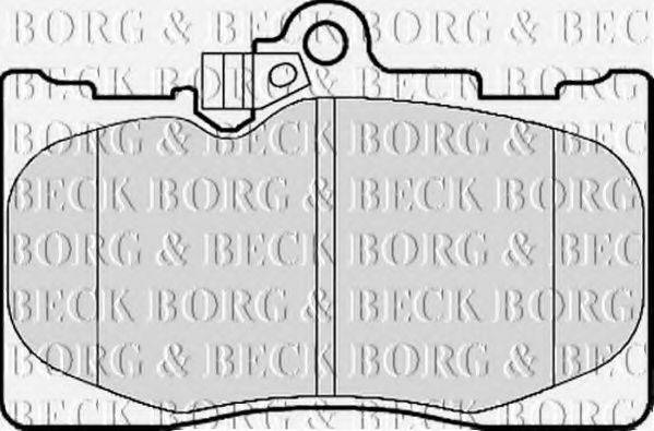 BORG & BECK BBP2153 Комплект гальмівних колодок, дискове гальмо
