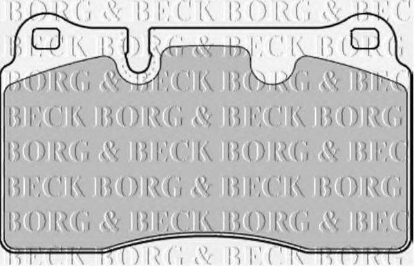 BORG & BECK BBP2175 Комплект гальмівних колодок, дискове гальмо