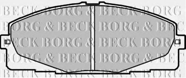 BORG & BECK BBP2197 Комплект гальмівних колодок, дискове гальмо