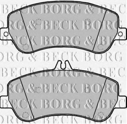 BORG & BECK BBP2210 Комплект гальмівних колодок, дискове гальмо