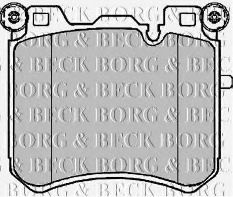 BORG & BECK BBP2223 Комплект гальмівних колодок, дискове гальмо