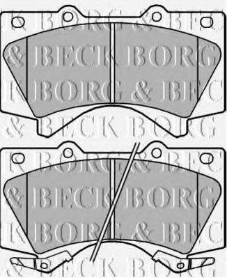 BORG & BECK BBP2249 Комплект гальмівних колодок, дискове гальмо