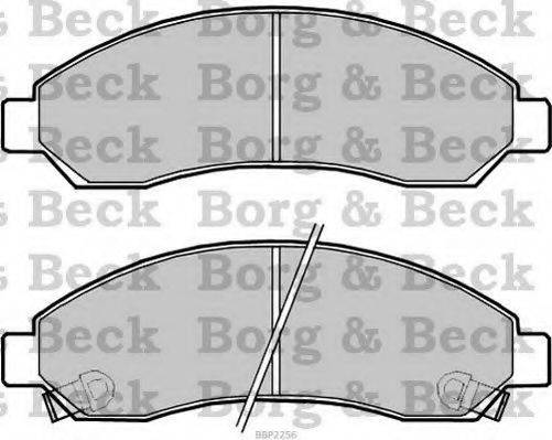 BORG & BECK BBP2256 Комплект гальмівних колодок, дискове гальмо